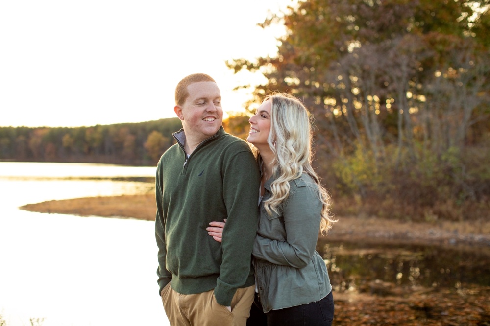 Ashley Reservoir engagement session with Casey and Brett