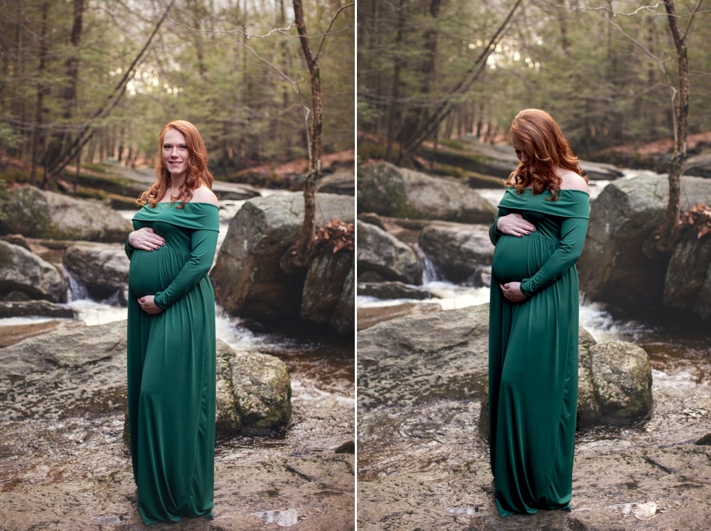 pregnant woman in front of enders falls